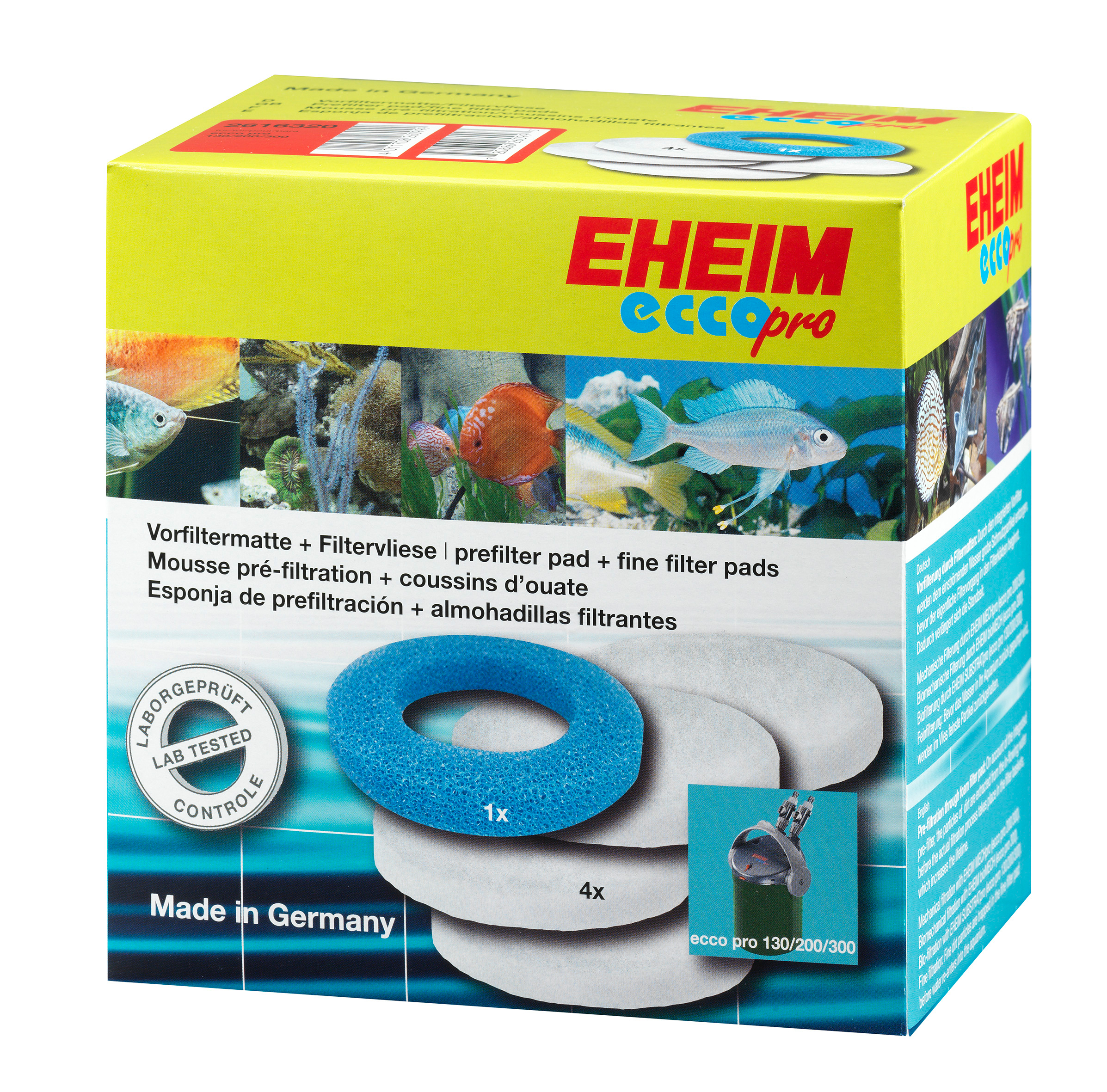 EHEIM Lot de mousses filtrantes pour ecco pro