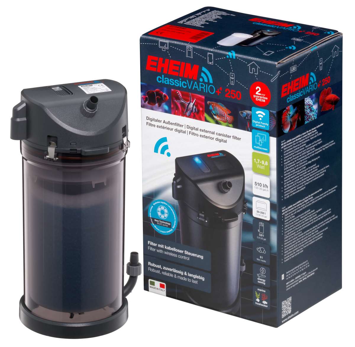 classicVARIO e 250 | External filters | Technology | Aquatics | EHEIM ...