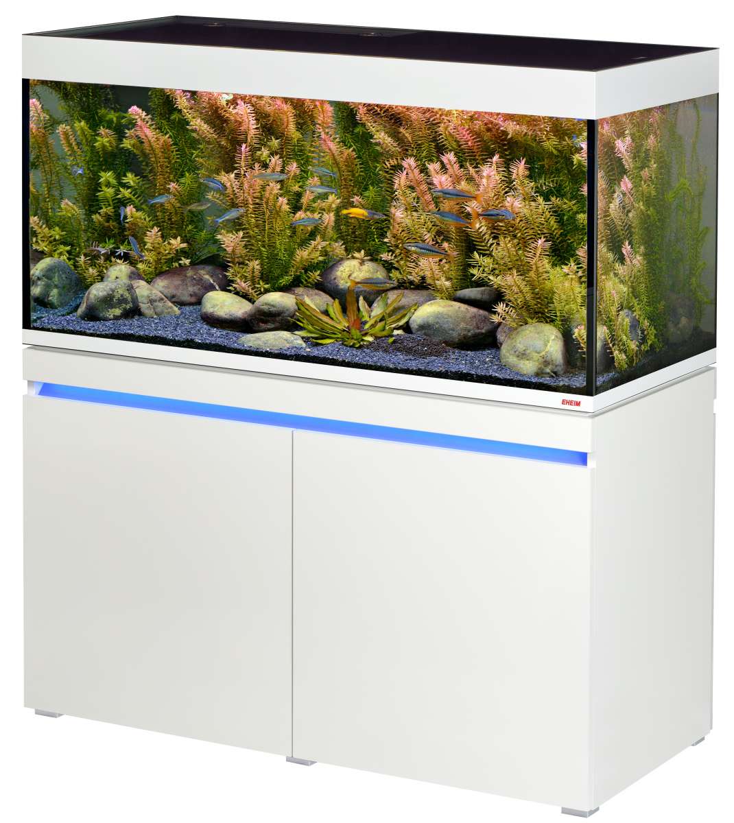 EHEIM Aquarium 120/126l 35x40x80 weiß mit viel Zubehör store