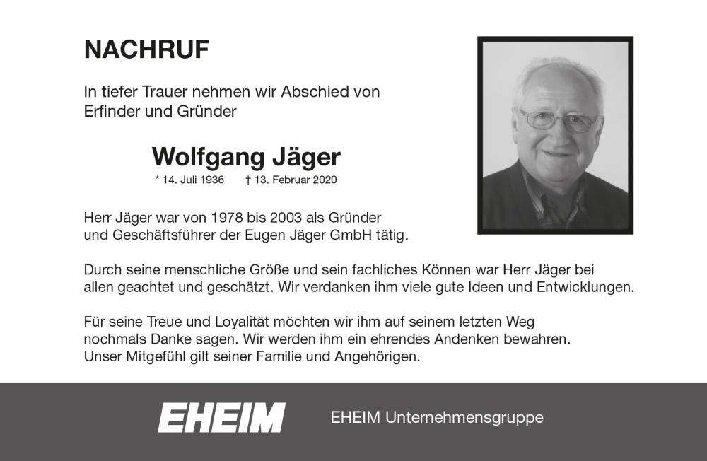 NACHRUF Wolfgang Jäger News Unternehmen EHEIM die Marke in